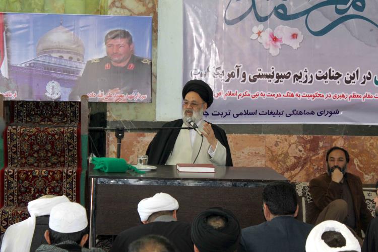حجت الاسلام موسوی فر امام جمعه شهرستان تربت جام