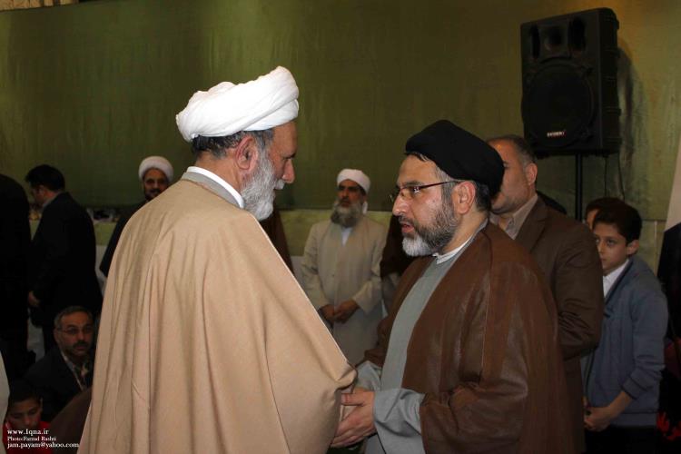 جچت الاسلام فرزانه و مدیرکل تبلیغات اسلامی خراسان رضوی در جشن بزرگ وحدت در تربت جام