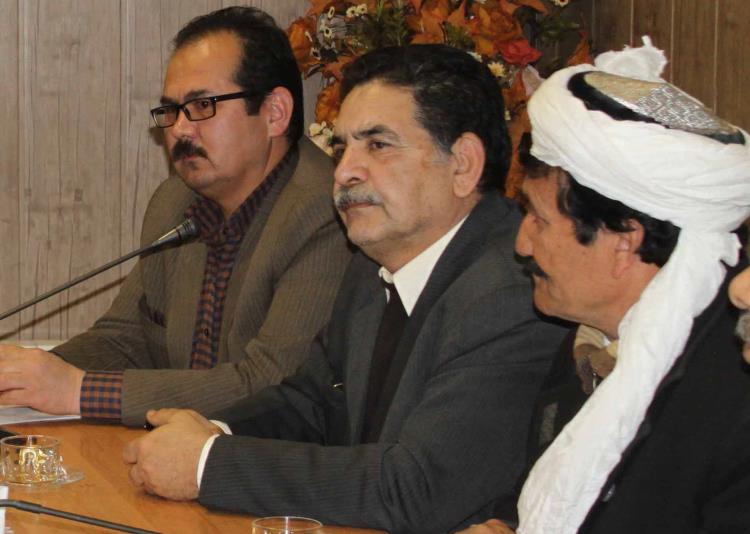 فیاض رئیس اداره فرهنگ و ارشاد اسلامی تربت جام و غفاری و کیانی از پیشکسوتان