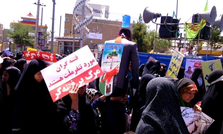 راهپیمایی روز قدس شهرستان خوشاب سلطان آباد