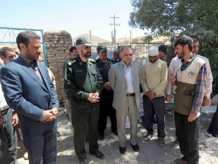 بازدید فرماندار از اردوی جهادی بسیج تربت جام