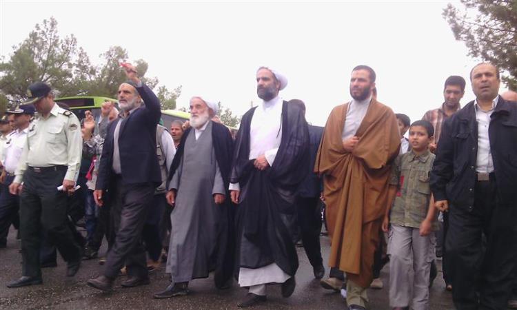 راهپیمایی مردم سبزوار در محکومیت تعرض صهیونیست ها به مسجد الاقصی