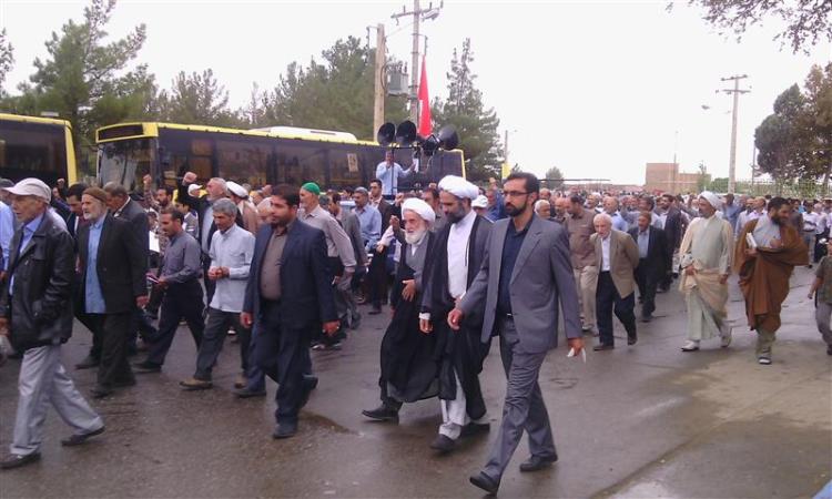 راهپیمایی مردم سبزوار در محکومیت تعرض صهیونیست ها به مسجد الاقصی