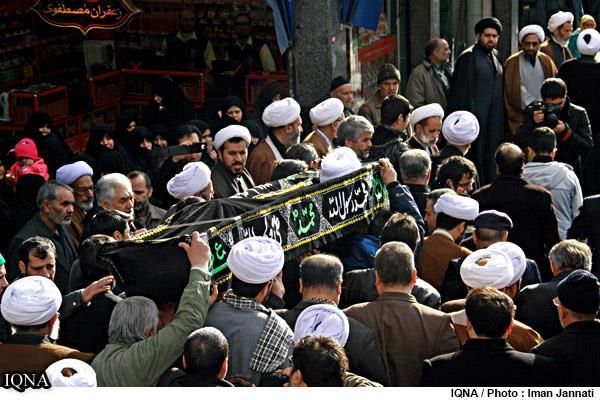 پیکر مطهر آیت‌الله شیخ علی مروی در مشهد تشییع شد